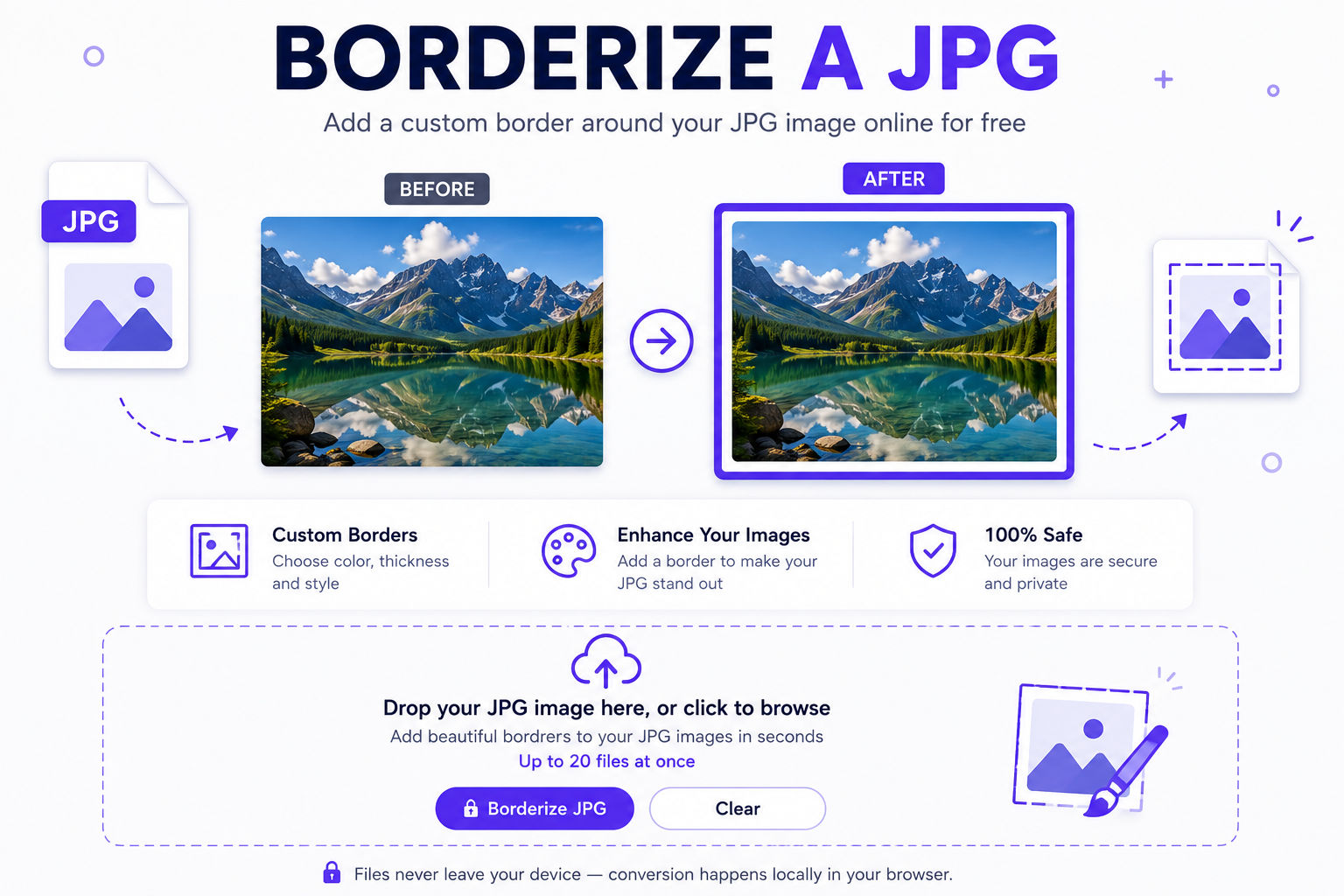 How to Borderize a JPG Online in 3 Steps
