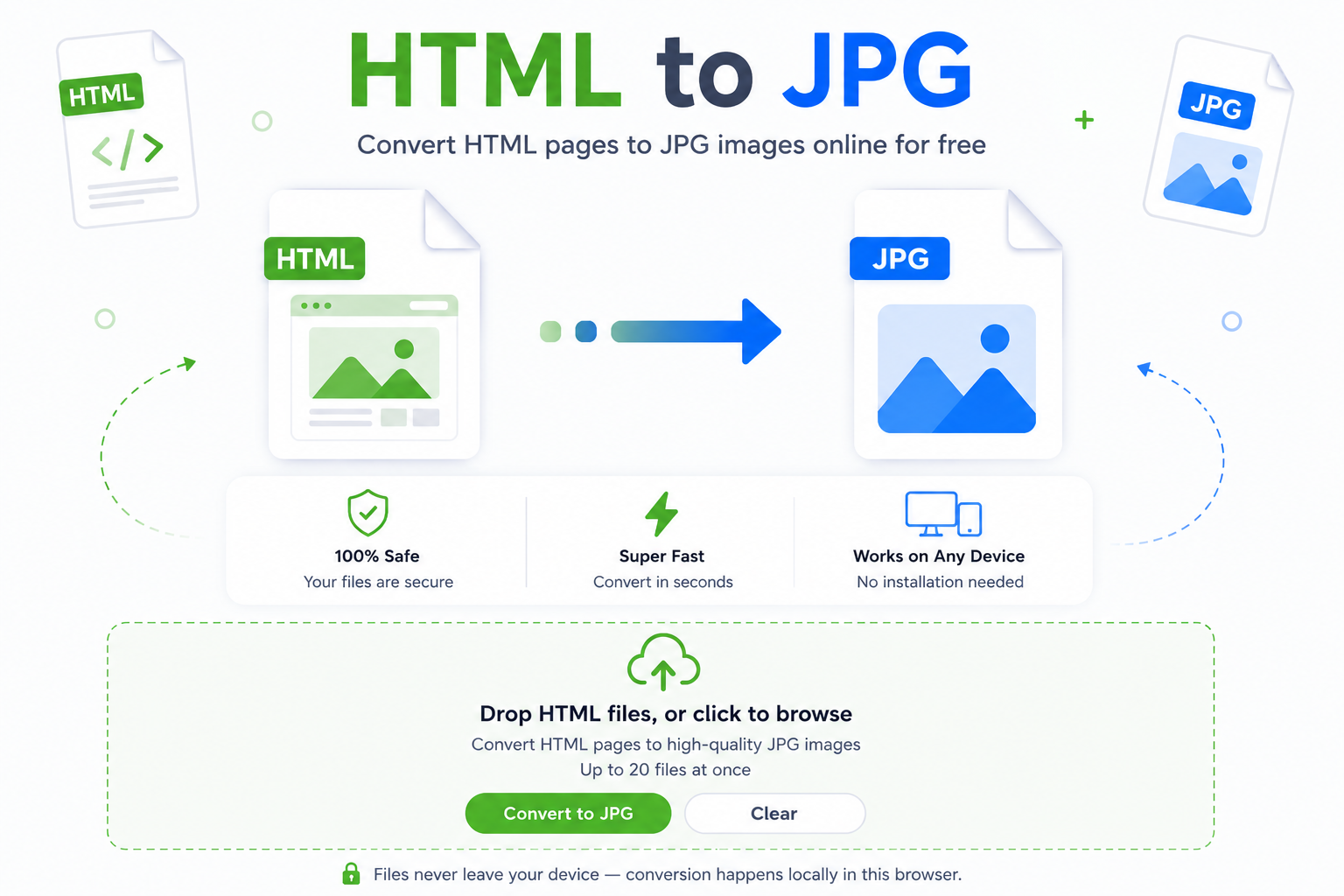 HTML to JPG converter