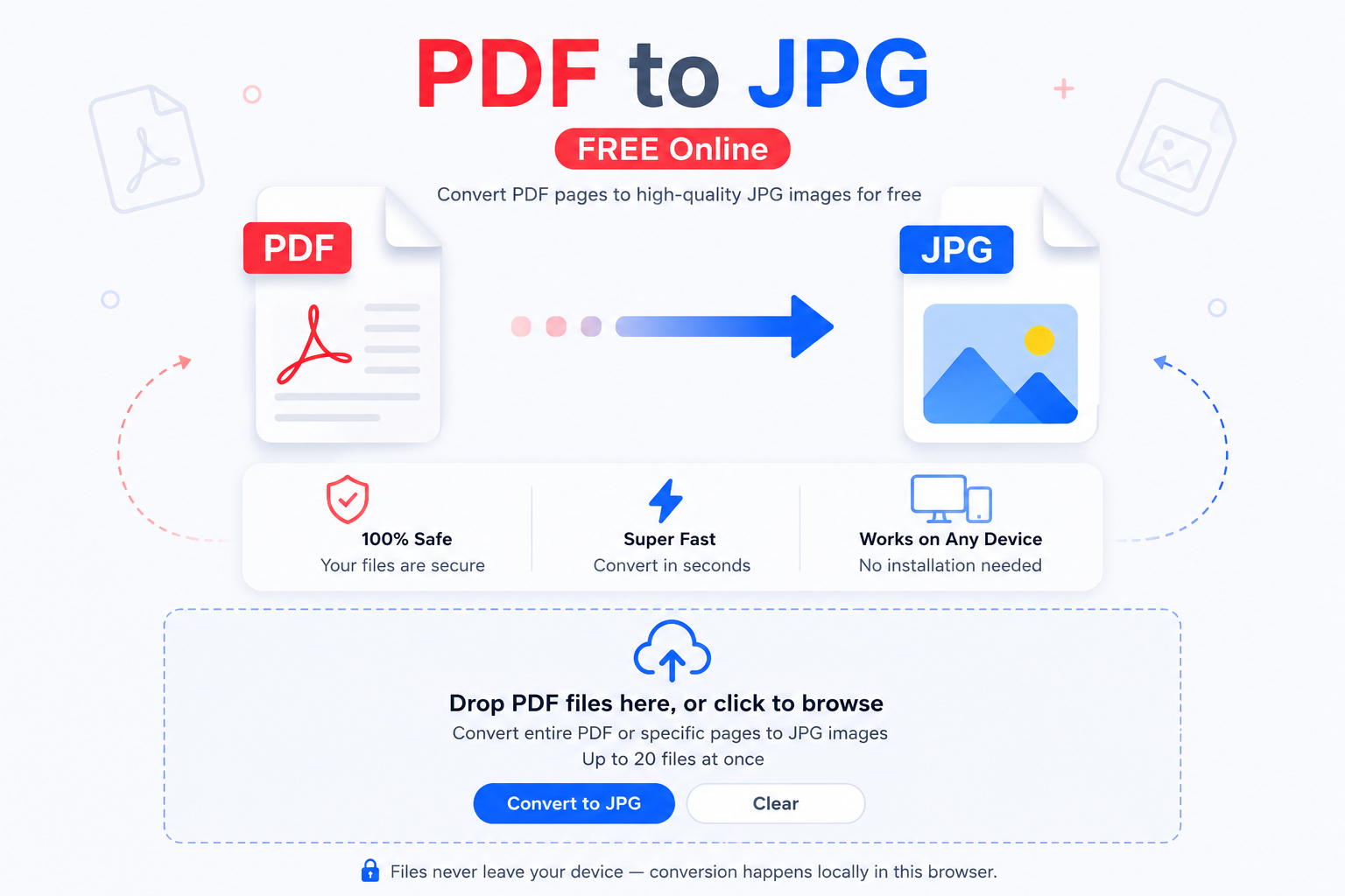 Steps to convert PDF to JPG