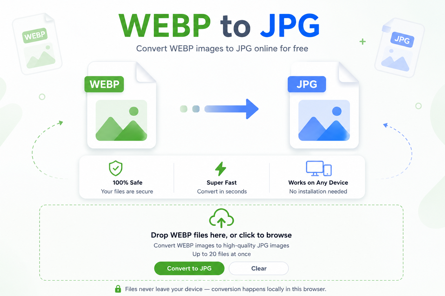 WEBP to JPG converter