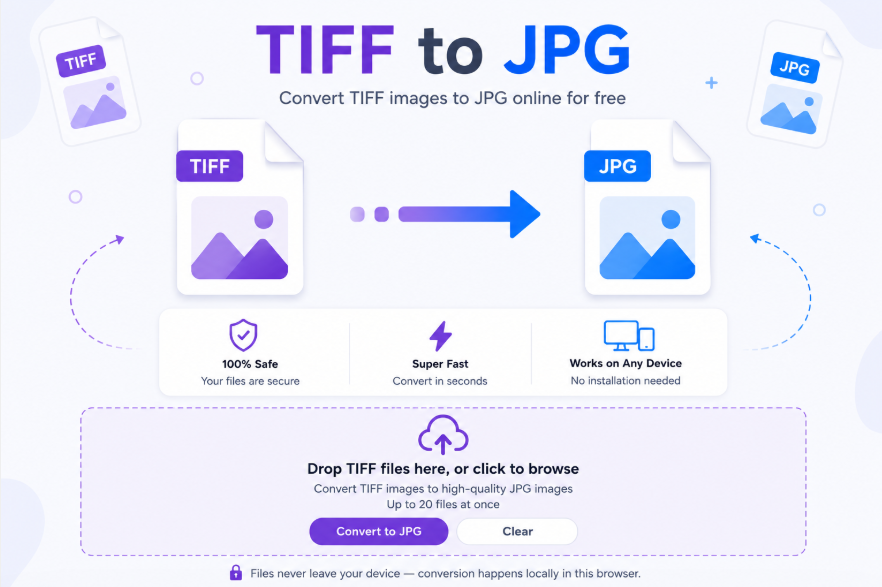 TIFF to JPG converter